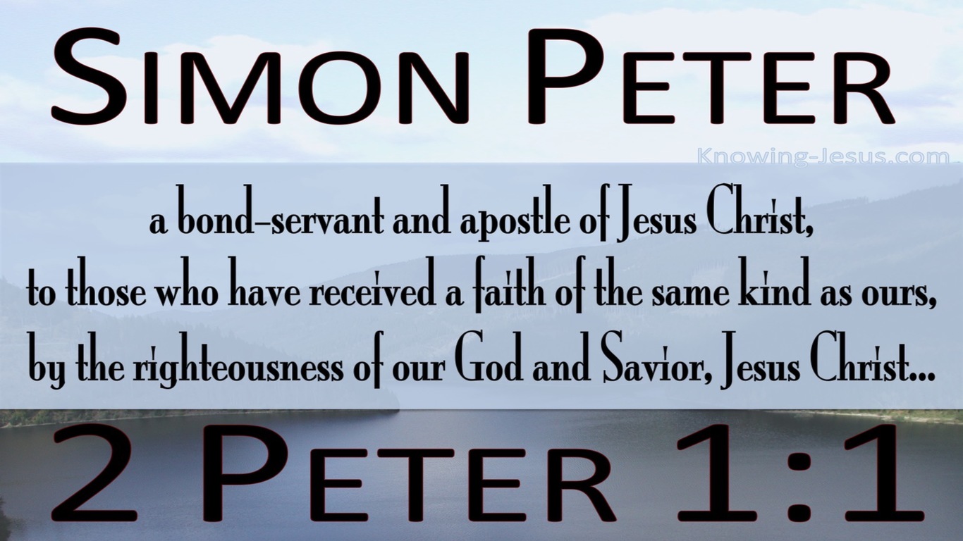 2 Peter 1:1 Like Precious Faith (blue)